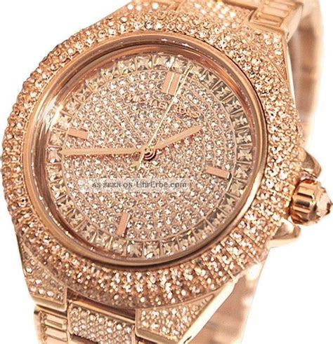 michael kors uhr glitzer rosegold|michael kors gold tone watch.